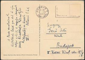 1939.VIII.1 Petrovics Elek (1873-1945) művészettörténész, művészeti író, az MTA tagja, a Szépművésze...