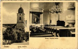 1939 Losonc, Lucenec; Evangélikus templom, belső / Lutheran church interior + 1939 Nemzeti KIE Konferencia Losonc (EK)