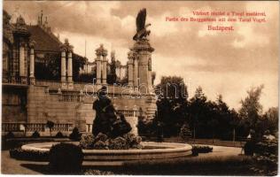 1908 Budapest I. Várkert és Turul madár szobor. Divald Károly 1693-1907.