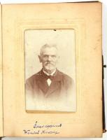 cca 1880-1930 Kristóffy-Wenich-Ott-Melczer-Galli makói-békéscsabai családok fotóalbuma, 21 fotóval, ...