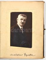 cca 1880-1930 Kristóffy-Wenich-Ott-Melczer-Galli makói-békéscsabai családok fotóalbuma, 21 fotóval, ...