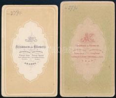 cca 1870-1880 Makó, Ott Károly makói vas-, fűszer- és vegyesáru kereskedő, és felesége Ott Károlyné ...