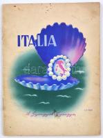 1939 Itália, a gyöngyök gyöngye, képekkel illusztrált füzet, sok képpel, közte színesekkel is, 52p