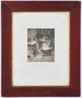 cca 1900 Schlechte Musikanten, Carl Reichert pinx-Photogravure Bruckmann, München, Union, nyomat, üv...