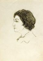 1960 Ék Sándor (1902-1975): 3 rajz a Bagdad sorozatból, ceruza, papír