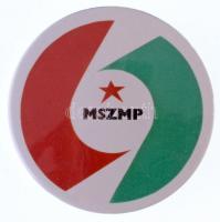 DN MSZMP (Magyar Szocialista Munkáspárt) pártjelvény, nagyobb méretű változat (40mm) T:2