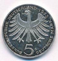 NSZK 1975G 5M Ag "Albert Schweitzer" T:1- patina 
FRG 1975G 5 Mark "Albert Schweitze...