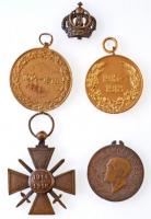 Vegyes: Franciaország 1918. "Háborús Kereszt" Br kitüntetés mellszalag nélkül, Jugoszlávia...