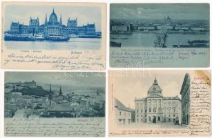 Budapest - 9 db régi Stengel képeslap / 9 pre-1900 postcards