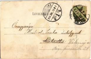 1904 Arad, Vár főkapu, katonák, őrszoba / castle gate with K.u.K. soldeirs, guardhouse  (fa)