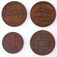 4db-os emlékérem tétel, benne Berán Lajos (1882-1943) 1925. "Jókai Mór 1825 - 1925 / A nagy mes...