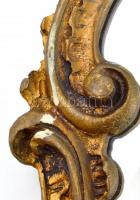 Neobarokk stílusú fa tükör, néhány helyen restaurált. 82x63 cm