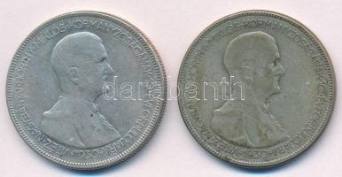 1930. 5P Horthy Jobbra Ag (2x) T:3 patina Adamo P8