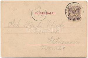 1901 Nagyszeben, Hermannstadt, Sibiu; Fleischergasse / Hentes utca, Református templom. G. A. Seraph...