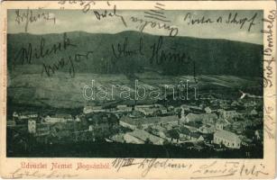1901 Boksánbánya, Németbogsán, Deutsch-Bogsan, Bocsa Montana; látkép. Rosner Adolf kiadása / general view (szakadás / tear)