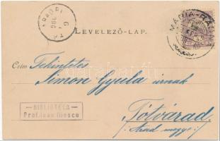 1900 Lippa, Lipova; József főherceg szálloda, zárda, Maros-part. Willner Leó kiadása / hotel, nunner...