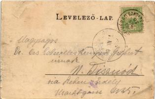 1903 Püspökfürdő, Szentlászlófürdő, Baile 1 Mai (Váradszentmárton, Sanmartin); park, kápolna. Schwar...