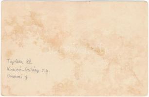 Toplec, Csernahévíz, Töplitz, Toplet; látkép, vasútvonal, gőzmozdony, vonat. Schmidt Ede kiadása / g...