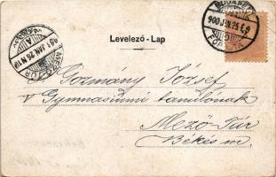 1900 Budapest I. Honvéd-szobor. Kunstanstalt Stephan Tietze (EK)