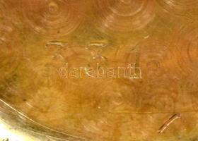 Arany (Au) 18K Resios watch mechanikus női karóra, másodpercmutatós számlappal, bőr szíjjal, az üveg...