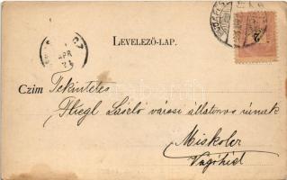 1900 Budapest V. Országház lépcsőháza, Parlament, belső. Divald Károly 25. sz. (EK)