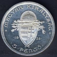 1938. 5P Ag "Szt.István" T:2 kis ph
