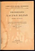 1912-1941 Emlékbeszédek, 4 db füzet (Laczkó Dezső, Geőcze Zoárd, Schulek Frigyes, Katona Lajos), ném...