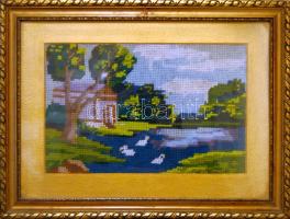 Gobelin üvegezett keretben 40x30cm