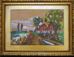 Gobelin üvegezett keretben 40x30cm