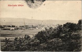 1906 Piliscsaba, látkép. Rigócz József kiadása (EB)