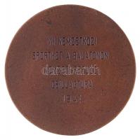 1941. "LABOR IMPROBVE OMNIA VINCIT" Br emlékérem, hátlapon gravírozva "VII. Nemzetköz...