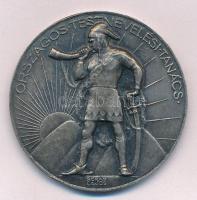 Berán Lajos (1882-1943) ~1930. Országos Testnevelési Tanács ezüstözött, peremen jelzett Br érem (40mm) T:2