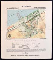 1929 Balatonszemes térképe, 1: 10 000, kiadja: Magyar Kir. Állami Térképészet, 33×29 cm