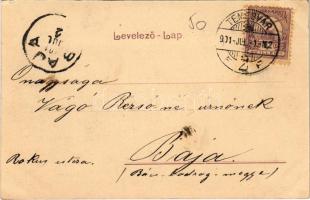 1901 Temesvár, Timisoara; Józsefvárosi pályaudvar, vasútállomás. Polatsek kiadása / Iosefin railway ...