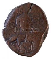 Bizánci Birodalom / Konstantinápoly / III. Romanus 1028-1034. Follis Br (11,62g/31mm) T:2-,3 rep. Byzantine Empire / Constantinople / Michael IV 1028-1034. Follis Br (11,62g/31mm) C:VF,F scratched