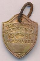 1929. "Szatmár, Ugocsa és Bereg Vármegyék ebbárcája" Cu kutyabárca (29x35mm) T:2 karikán k...