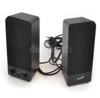 Genius SP-S110 Multimedia Stereo Speakers, hangfal szett, eredeti dobozában, működik.+Microsoft Wire...