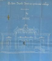 1903 Dr. Eőri Szabó Jenő építendő villájának tervrajza Balatongyörökön, szakadással, 46×75 cm