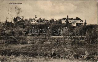 1922 Balatonkenese, látkép, nyaralók, villák, templom