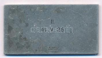 Berán Nándor (1889-1965) 1941. "II. 41.V.25." Al balatoni vitorlás díjplakett "Budape...