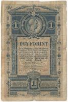1882. 1Ft / 1G T:III- szakadás, ragasztott Hungary 1882. 1 Forint / 1 Gulden C:VG tear, sticked Adamo G125