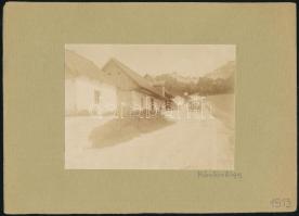 19132 Hűvösvölgy, kartonra ragasztott fotó, feliratozva, 8×11 cm