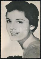 cca 1950 Rossana Podesta színésznő fotólapja, 14,5×10 cm