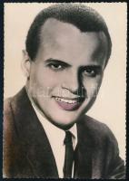 cca 1950-1960 Harry Belafonte énekes fotólapja, 14,5×10 cm