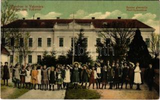 1912 Vukovár, Vukovar; Reálgimnázium, diákok csoportképe / Realna gimnazija / Real Gymnasium / grammar school with students