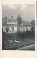 1954 Kondoros, Községi tanács, Hősök szobra, emlékmű. photo (EK)