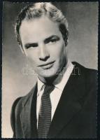 cca 1950 Marlon Brando színész fotólapja 14×10 cm