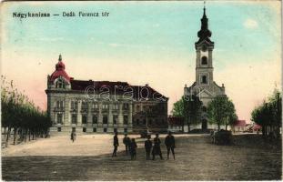 1915 Nagykanizsa, Deák Ferenc tér, Római katolikus templom. Schwarz és Tauber kiadása (EK)