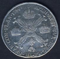 Ausztria/Osztrák Németalföld 1789A 1/2 Kronenthaler Ag II.József T:3 ph f.nyom eldolgozva