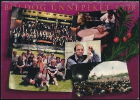 Fischer Iván (1951-) karmester, a Budapesti Fesztiválzenekar zeneigazgatójának aláírása a Budapesti ...